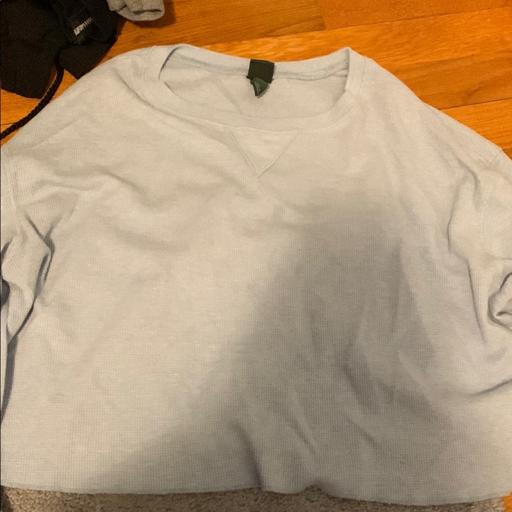 Wild Fable Sky Blue Waffle Knit Top